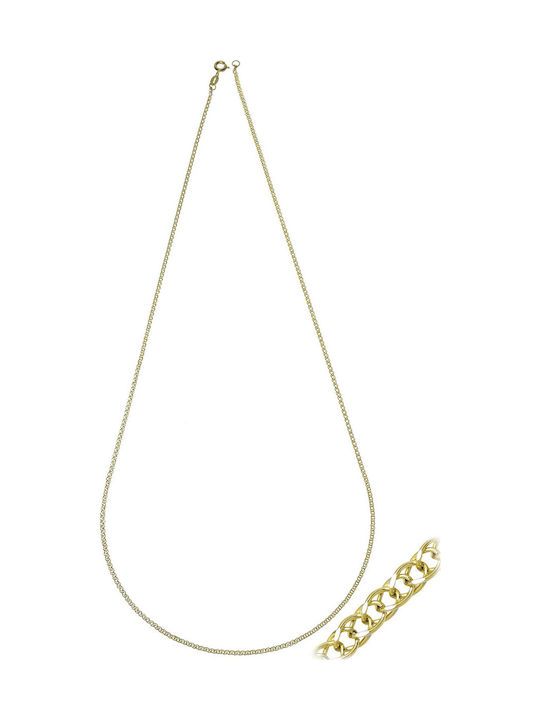 Senzio Belibasakis Two-tone Chain Neck made of Gold 14K Length 45cm