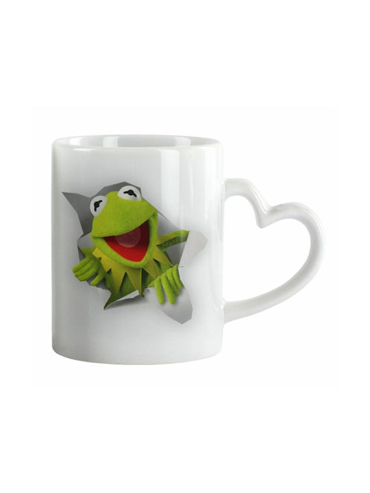 Koupakoupa Kermit Frog Ceramic Cup White 330ml