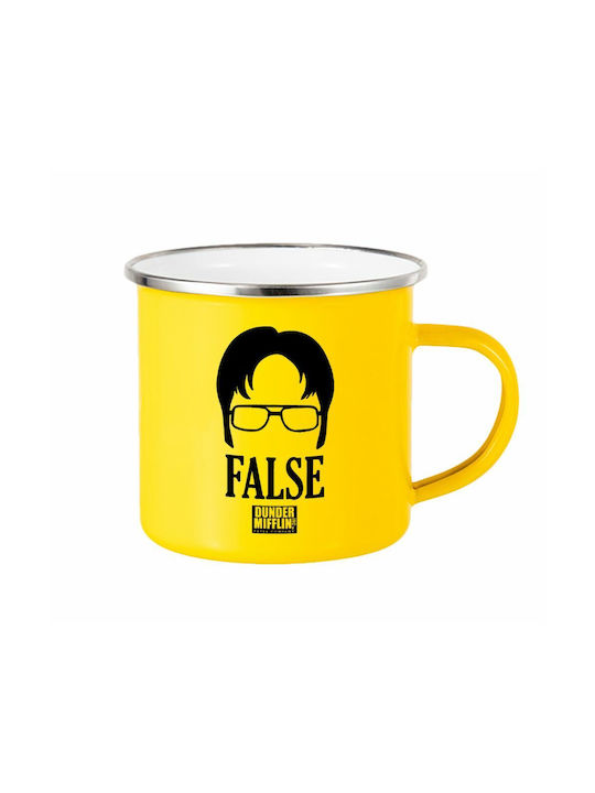 Koupakoupa Office Dwight False Enamel Cup Yellow 360ml