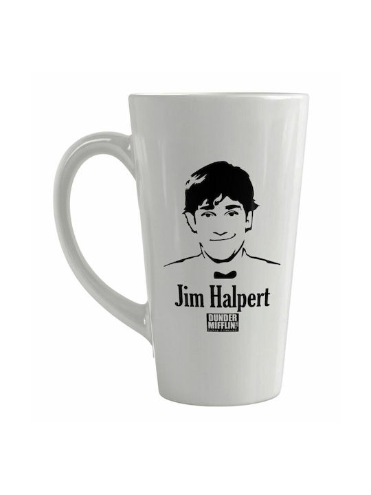 Koupakoupa Office Jim Halpert Ceramic Cup White 450ml