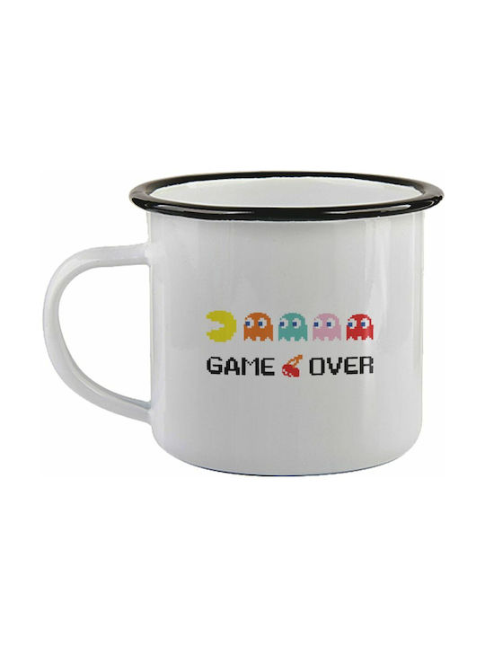 Koupakoupa Game Over Pac-man Enamel Cup Black 340ml