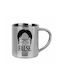 Koupakoupa Office Dwight False Mug Metallic Silver 300ml