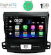 Digital IQ Sistem Audio Auto pentru Peugeot 4007 Mitsubishi Outlander Citroen C-Crosser 2006-2012 (Bluetooth/USB/WiFi/GPS/Apple-Carplay/Android-Auto) cu Ecran Tactil 9"