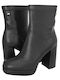 Gianna Kazakou Tomis Women's Leather High Heel Boots Black