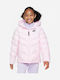 Kids' Sports Jacket Short with Hood Pink Sportswear