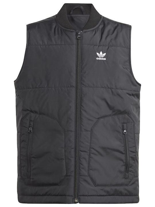Kinder Sportjacke Ärmellos Kurz Schwarz Hero