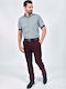 Men's Trousers Chinos Burgundy