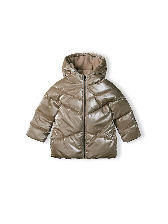 Minoti Girls Quilted Coat G with Lining & Ηood