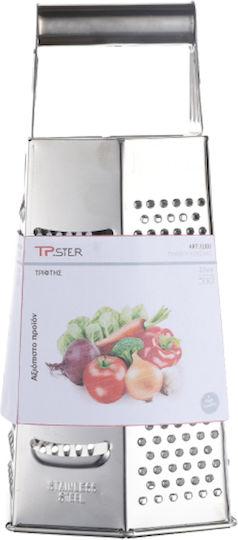 Tpster Τρίφτης Τυριού από Ανοξείδωτο Ατσάλι 23x23cm