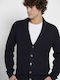 Men's Cardigan with Buttons Navy Blue