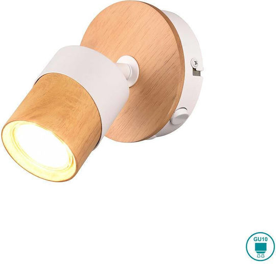 Trio Lighting Μονό Σποτ με Ντουί GU10 σε Λευκό Χρώμα