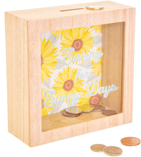 Sass & Belle Children's Money Box Wooden Multicolored 16x6.5x16.5cm
