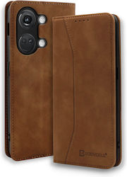 Bodycell PU Leather Wallet Synthetic Leather Brown (OnePlus Nord 3)