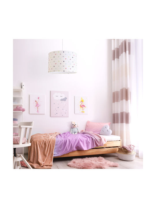 Veis Kids Plastic Single Ceiling Light E27 Multicolour 15W 35x24cm