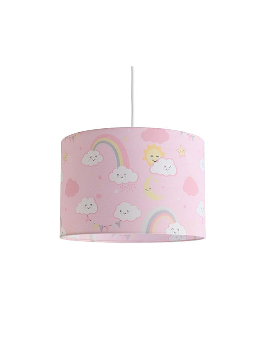 Veis Cloudy Lumină de tavan pentru copii Ceiling Light cu suport pentru bec E27 Pink