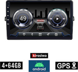 Kirosiwa Ηχοσύστημα Αυτοκινήτου για Toyota Auris 2007-2012 (Bluetooth/USB/WiFi/GPS/Apple-Carplay/Android-Auto) με Οθόνη Αφής 10"