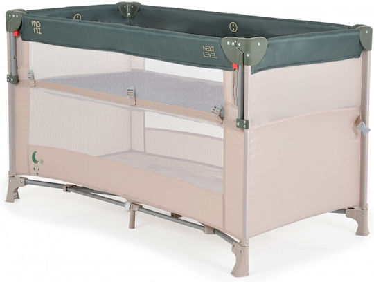 Moni Next Level Кошара за игра 2 Нива с Матрак Зелен 125x65см