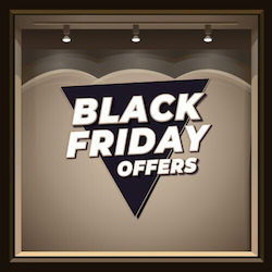 Houseart Αυτοκόλλητο Βιτρίνας Black Friday 75x70cm Μαύρο 26-306 1τμχ Houseart Αυτοκόλλητο Βιτρίνας Black Friday 75x70cm Μαύρο 26-306 1τμχ