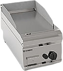 Tecnoinox Gewerbliche Flachgrillplatten Elektrisch 35xx28cm 3.9kW mit glatter & geriffelter Platte