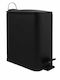 Spirella Metallic Bathroom Basket Soft Close 5lt Black