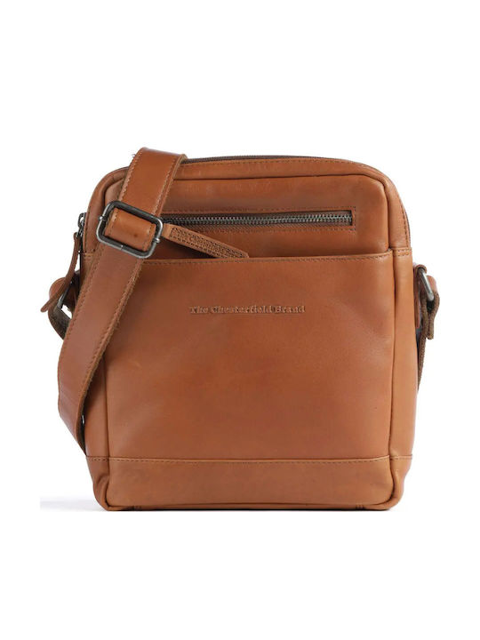 Leather Men's Bag Shoulder / Crossbody Tabac Brown