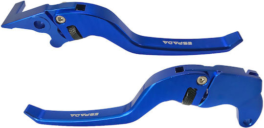 Espada Set Manete Frână/Ambreiaj Motocicletă Manete de motocicletă ajustabile Albastru BL00037