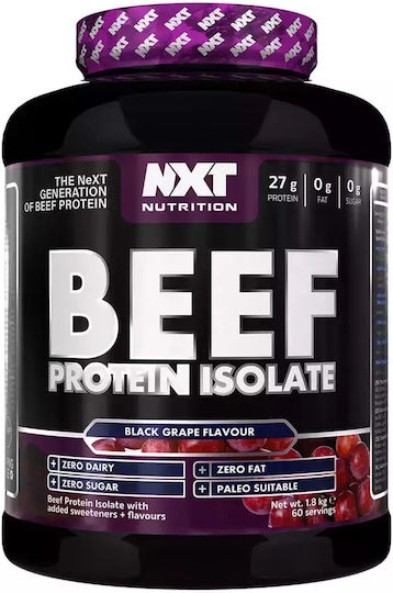 Nxt Nutrition Beef Protein Isolate Gluten & Lactose Free with Flavor Black Grape 1.8kg