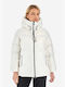 La Martina Women's Long Puffer Jacket for Winter with Hood White