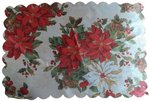 XMASfest Weihnachtlich Tischsets Stoff Mehrfarbig L43xB28cm.