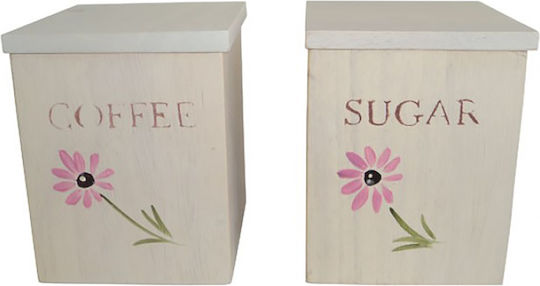 Etoile Vaza pentru Maro cu capac ermetic Lemn Maro 12x12x15cm