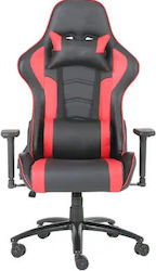 Oxford Home GC-213R Καρέκλα Gaming Δερματίνης με Ρυθμιζόμενα Μπράτσα Μαύρη - Κόκκινη