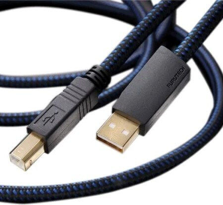 Furutech USB 2.0 Kabel USB-A-Stecker - USB-B-Stecker Schwarz 1.8m 338072