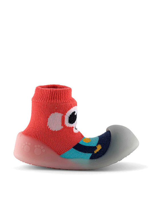 BigToes Kinderstrümpfe Hausschuh-Socken Rot