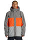 DC Defy Insulated 10k Technical ADYTJ03063-KPF0 Männer Jacke aus für Ski & Snowboard Gray