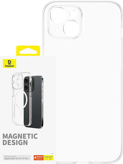 Baseus Os-lucent Задна корица Пластмаса Магнитен Прозрачен (iPhone 15 Plus)