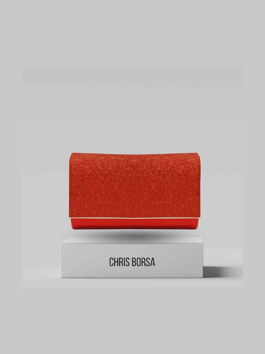 Chris Borsa Leather Women's Envelope Red