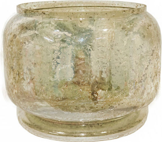Interni Oggi Glass Vase Gold Φ24xH29cm Interni Oggi Glass Vase Gold Φ24xH29cm