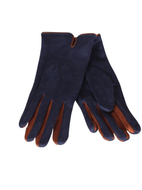 Gk.fashion Navy Blue Woolen Manusi Atingere