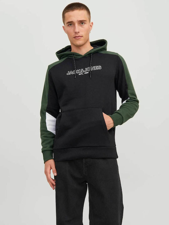 Jack & Jones Ανδρικό Φούτερ Μαύρο