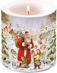 Ambiente Christmas White Candle 8cm