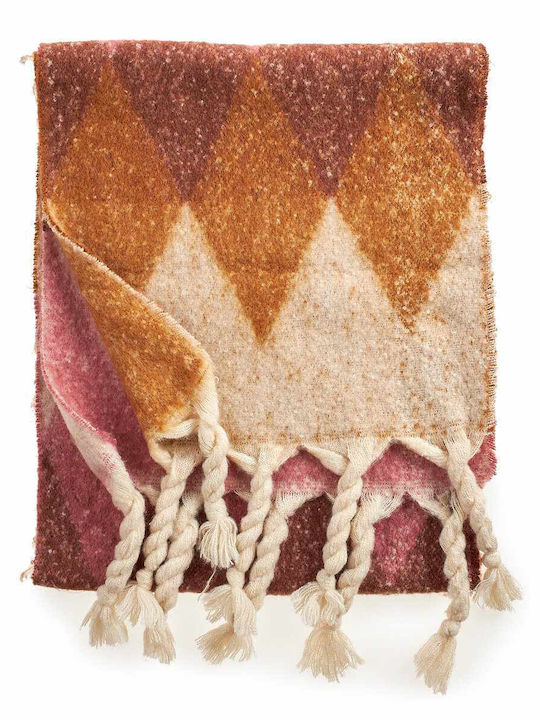 Verde Women's Wool Scarf Pink