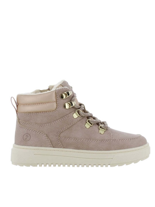 Safety Jogger Kids Anatomic Boots with Lace Pink