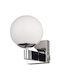 Trio Lighting Modern Lamp Bathroom with Socket E14 and Switch Silver