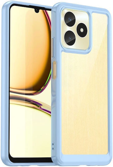 Colorful Series Umschlag Rückseite Silikon Blau (Realme C51)
