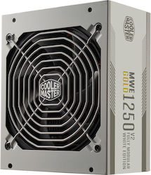 CoolerMaster MWE Gold rev. 2.0 1250W Λευκό Τροφοδοτικό Υπολογιστή Full Modular 80 Plus Gold