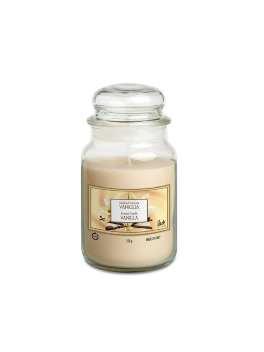 Scented Candle in Glass Jar (100 hours) Vanilla