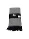 TnS Three-Seater Sofa Throw Chenille 180x270cm Black & White