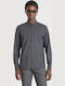 Long-sleeved Cotton Shirt Black