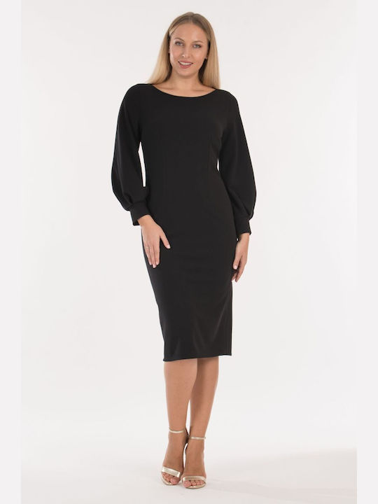 BelleFille All Day Midi Dress Black