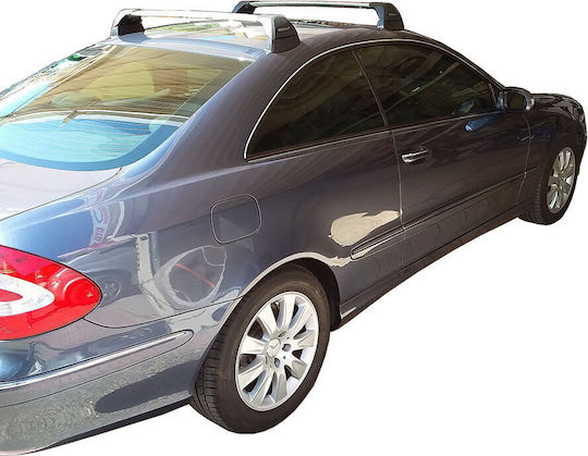 Yakima Μπάρες Οροφής Αλουμινίου για Mercedes-Benz CLK Class (Σετ με πόδια) Ασημί